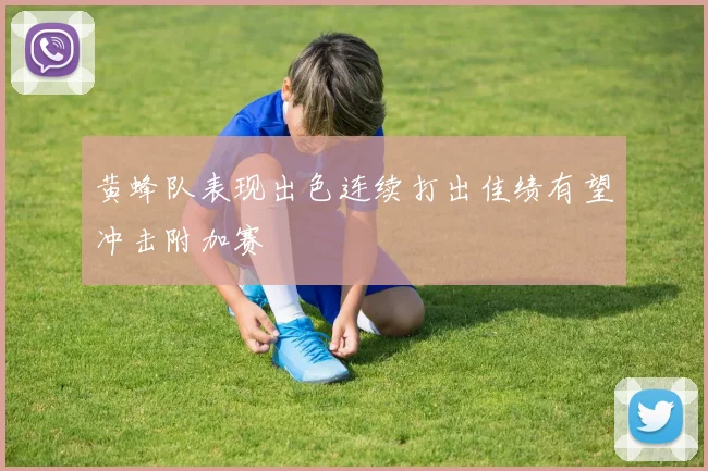 黄蜂队表现出色连续打出佳绩有望冲击附加赛